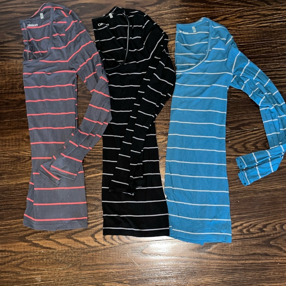 3 Caslon modal tunic long sleeve tees xs s small tops